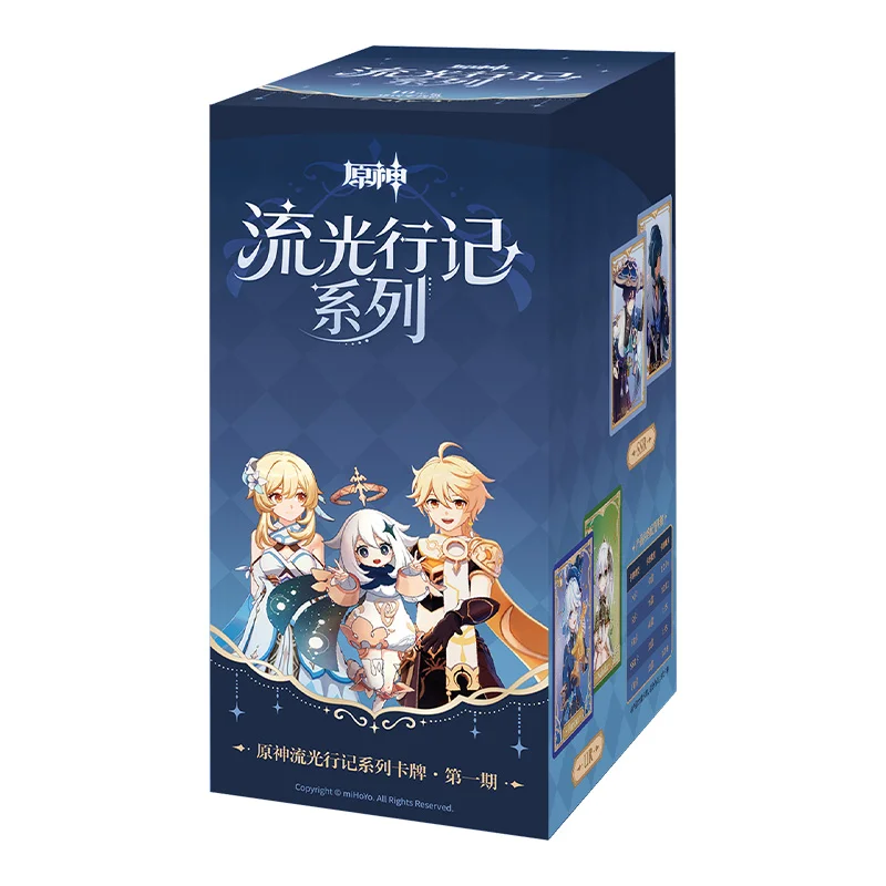 Genshin Impact Trading Card Glowing Travelogue Card Series Vol.1 - 1 Booster Box (18 Boosters)